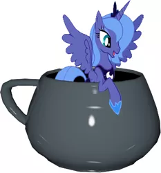 Size: 387x416 | Tagged: safe, artist:ricepoison, banned from derpibooru, deleted from derpibooru, derpibooru import, princess luna, pony, cup, cup of pony, micro, s1 luna, solo, teacup