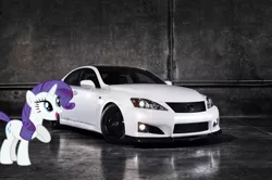 Size: 1280x850 | Tagged: safe, artist:bboymidnight, banned from derpibooru, deleted from derpibooru, derpibooru import, rarity, car, lexus, lexus is, solo