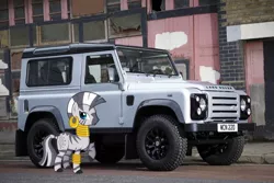 Size: 1440x960 | Tagged: safe, artist:dontae98, banned from derpibooru, deleted from derpibooru, derpibooru import, zecora, pony, car, irl, land rover, photo, ponies in real life