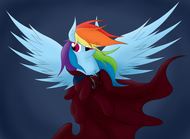 Size: 3000x2200 | Tagged: safe, artist:onlytheponies, banned from derpibooru, deleted from derpibooru, derpibooru import, rainbow dash, dc comics, solo, superman, supermare
