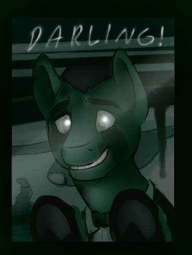 Size: 386x512 | Tagged: safe, artist:charlie-bad-touch, banned from derpibooru, deleted from derpibooru, derpibooru import, eddie gluskin, night vision, outlast, outlast: whistleblower