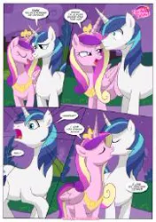 Size: 180x255 | Tagged: safe, artist:bbmbbf, banned from derpibooru, deleted from derpibooru, derpibooru import, princess cadance, shining armor, equestria untamed, comic, image, jpeg, kissing, palcomix, picture for breezies, shining through the darkness