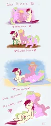 Size: 519x1280 | Tagged: safe, artist:amnestie, banned from derpibooru, deleted from derpibooru, derpibooru import, daisy, flower wishes, lily, lily valley, roseluck, ask lily, ask, comic, flower, flower trio, hat, tumblr, watering can