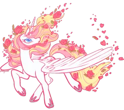 Size: 700x622 | Tagged: safe, artist:uglyfun, banned from derpibooru, deleted from derpibooru, derpibooru import, oc, oc:princess apricity, unofficial characters only, alicorn, alicorn oc, horn, solo, wings