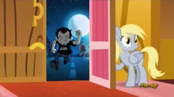 Size: 1273x706 | Tagged: safe, banned from derpibooru, deleted from derpibooru, derpibooru import, derpy hooves, slice of life (episode), chris, dan, dan vs, derpy's door, exploitable meme, meme, obligatory pony