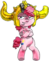 Size: 600x747 | Tagged: safe, artist:davide76, banned from derpibooru, deleted from derpibooru, derpibooru import, pinkie pie, crossover, saint seiya, solo