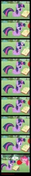 Size: 726x4000 | Tagged: safe, artist:silverslinger, banned from derpibooru, deleted from derpibooru, derpibooru import, pinkie pie, twilight sparkle, balloon, comic, reading, static, static electricity