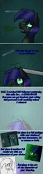 Size: 800x3215 | Tagged: safe, artist:esf-shadow, banned from derpibooru, deleted from derpibooru, derpibooru import, oc, oc:sicarius, unofficial characters only, bat pony, changeling, breaking the fourth wall, stylus, tumblr