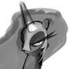 Size: 100x100 | Tagged: safe, artist:adamclowery, banned from derpibooru, deleted from derpibooru, derpibooru import, nightmare moon, princess luna, brony, deviantart, doodle, drawing, monochrome, painting, sketch, solo, speedpaint