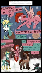 Size: 725x1270 | Tagged: safe, artist:charlie-bad-touch, banned from derpibooru, deleted from derpibooru, derpibooru import, oc, oc:peachy keen, oc:suncup, oc:turtle dove, unofficial characters only, deer, pegasus, pony, unicorn, cyoa, cyoa:blankflank quest, implied grimdark
