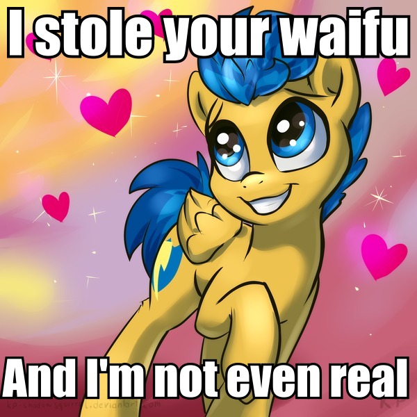 Size: 600x600 | Tagged: safe, artist:kp-shadowsquirrel, banned from derpibooru, deleted from derpibooru, derpibooru import, edit, flash sentry, equestria girls, butthurt, exploitable meme, flash sentry savior of the universe, grin, heart, meme, smiling, solo, squee, waifu thief