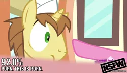 Size: 800x457 | Tagged: suggestive, banned from derpibooru, deleted from derpibooru, derpibooru import, edit, edited screencap, screencap, donut joe, pinkie pie, mmmystery on the friendship express, caption, exploitable meme, image macro, meme, out of context, text