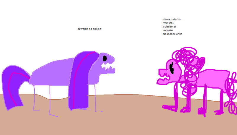 Size: 1167x667 | Tagged: safe, artist:sonney, banned from derpibooru, deleted from derpibooru, derpibooru import, pinkie pie, twilight sparkle, 1000 hours in ms paint, dolan, gooby pls, party, poland, police, rare pepe