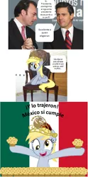 Size: 436x878 | Tagged: safe, artist:atisuto17, banned from derpibooru, deleted from derpibooru, derpibooru import, derpy hooves, clumsy, corrupted, government, mexico, peña nieto, politics, president, president business, spanish