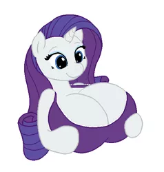 Size: 475x500 | Tagged: suggestive, artist:allrights, artist:speedbumpv-drop, banned from derpibooru, deleted from derpibooru, derpibooru import, edit, rarity, anthro, arm hooves, big breasts, bra, breasts, busty rarity, clothes, female, frilly, huge breasts, impossibly large breasts, nudity, recolor, solo, solo female, underwear
