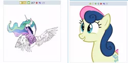 Size: 562x278 | Tagged: safe, banned from derpibooru, deleted from derpibooru, derpibooru import, bon bon, princess celestia, sweetie drops, twilight sparkle, alicorn, derpibooru, exploitable meme, fake juxtaposition win, female, juxtaposition, juxtaposition win, lesbian, meme, meta, shipping, twilestia, twilight sparkle (alicorn)