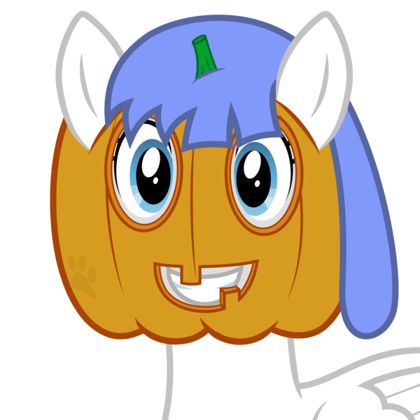 Size: 3000x3000 | Tagged: safe, artist:djdavid98, banned from derpibooru, deleted from derpibooru, derpibooru import, oc, oc:snow pup, unofficial characters only, pony, bust, halloween, holiday, jack-o-lantern, portrait, pumpkin, simple background, solo, transparent background, vector