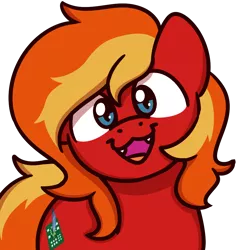 Size: 1000x1000 | Tagged: safe, artist:sugar morning, oc, oc:dusty sprinkles, unofficial characters only, pony, vampire, vampony, head tilt, image, looking at you, male, open mouth, png, solo, solo male, sugar morning's smiling ponies