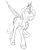 Size: 760x940 | Tagged: source needed, safe, artist:rubrony, ponibooru import, princess luna, alicorn, pony, female, mare, raised hoof, s1 luna, sad, simple background, solo, white background