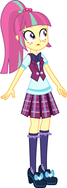 Size: 2002x5571 | Tagged: safe, artist:paulysentry, banned from derpibooru, deleted from derpibooru, derpibooru import, sour sweet, equestria girls, friendship games, absurd resolution, bowtie, clothes, crystal prep academy, crystal prep academy uniform, crystal prep shadowbolts, female, high heels, open mouth, pleated skirt, ponytail, school uniform, shoes, simple background, skirt, socks, solo, transparent background, vector