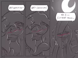 Size: 4000x3000 | Tagged: safe, artist:dilarus, banned from derpibooru, deleted from derpibooru, derpibooru import, fluttershy, rainbow dash, comic:the best of intentions, comic, grayscale, monochrome