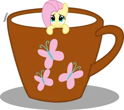 Size: 948x842 | Tagged: safe, artist:paulysentry, banned from derpibooru, deleted from derpibooru, derpibooru import, fluttershy, pony, cup, cup of pony, micro, solo, tiny, tiny ponies