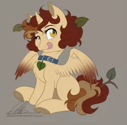 Size: 669x657 | Tagged: safe, artist:dvixie, banned from derpibooru, deleted from derpibooru, derpibooru import, oc, oc:anya, unofficial characters only, alicorn, pony, alicorn oc, collar, horn, solo, wings