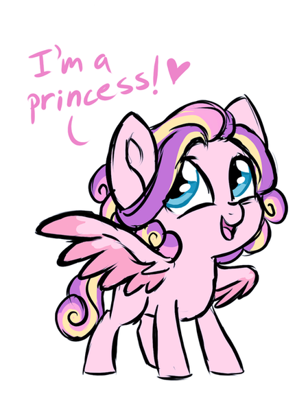 Size: 510x681 | Tagged: safe, artist:lopoddity, banned from derpibooru, deleted from derpibooru, derpibooru import, edit, princess skyla, pegasus, pony, pandoraverse, cropped, next generation, offspring, parent:princess cadance, parent:shining armor, parents:shiningcadance, solo