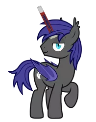 Size: 4137x5269 | Tagged: safe, artist:vito, banned from derpibooru, deleted from derpibooru, derpibooru import, oc, oc:au hasard, unofficial characters only, bat pony, pony, absurd resolution, fake alicorn, fangs, flare, looking at you, slit eyes, solo