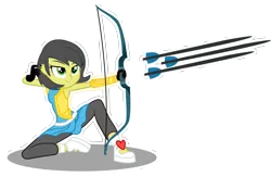 Size: 4881x3180 | Tagged: safe, artist:paulysentry, banned from derpibooru, deleted from derpibooru, derpibooru import, oc, oc:pauly sentry, unofficial characters only, equestria girls, archery, arrow, bow (weapon), bow and arrow, simple background, solo, transparent background, weapon