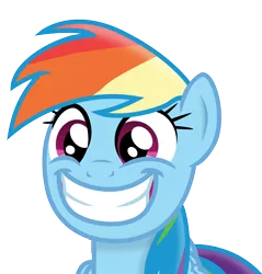 Size: 3796x3965 | Tagged: safe, artist:paulysentry, banned from derpibooru, deleted from derpibooru, derpibooru import, rainbow dash, newbie dash, cute, dashabetes, faic, happy, inkscape, rapeface, simple background, smiling, solo, transparent background, vector
