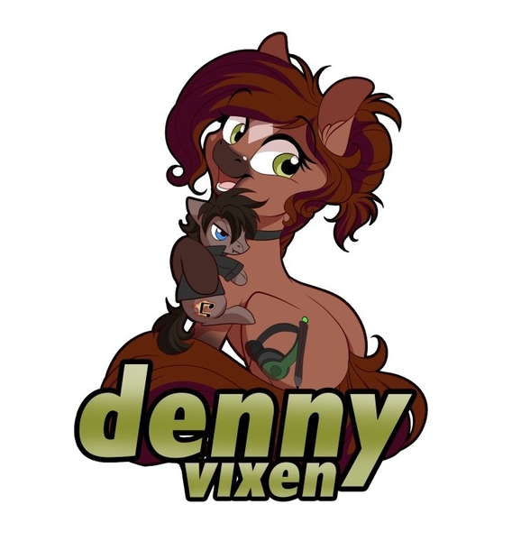 Size: 731x759 | Tagged: safe, artist:dvixie, banned from derpibooru, deleted from derpibooru, derpibooru import, oc, oc:dennybutt, oc:joen klausen, ponified, unofficial characters only, pony, badge, con badge, cute, plushie, ponysona, sitting