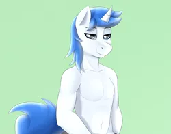 Size: 1326x1042 | Tagged: suggestive, artist:booponies, banned from derpibooru, deleted from derpibooru, derpibooru import, edit, oc, oc:winter solstice, unofficial characters only, anthro, bare chest, belly button, cropped, male, solo, solo male