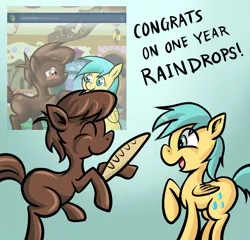 Size: 843x810 | Tagged: safe, artist:southparktaoist, banned from derpibooru, deleted from derpibooru, derpibooru import, sunshower raindrops, oc, oc:chocolate pony, ponified, chocolate pony, food pony, original species, pony, raindropsanswers, ask, bread, food, tumblr