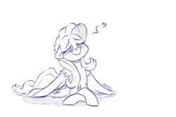 Size: 4700x3112 | Tagged: safe, artist:dilarus, banned from derpibooru, deleted from derpibooru, derpibooru import, part of a set, fluttershy, absurd resolution, blushing, cute, heart, implied flutterdash, implied lesbian, implied shipping, offscreen character, shyabetes, solo