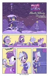 Size: 3500x5333 | Tagged: safe, artist:dilarus, artist:greyscaleart, banned from derpibooru, deleted from derpibooru, derpibooru import, apple bloom, applejack, big macintosh, granny smith, earth pony, pony, comic:hearth's warming eve, meet-the-pones, absurd resolution, comic, male, stallion