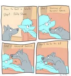 Size: 900x956 | Tagged: safe, artist:dogstomp, artist:input-command, banned from derpibooru, deleted from derpibooru, derpibooru import, oc, unofficial characters only, dog, comic, comic diary, daily comic, licking, tongue out