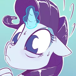 Size: 540x540 | Tagged: safe, artist:dilarus, banned from derpibooru, deleted from derpibooru, derpibooru import, rarity, nope, reaction image, solo