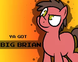 Size: 1000x800 | Tagged: safe, artist:pokefound, banned from derpibooru, deleted from derpibooru, derpibooru import, oc, oc:big brian, unofficial characters only, pony, banned from equestria daily, irony, solo, style emulation