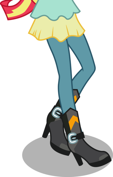 Size: 1996x3135 | Tagged: safe, artist:paulysentry, artist:teentitansfan201, banned from derpibooru, deleted from derpibooru, derpibooru import, edit, vector edit, sunset shimmer, equestria girls, boots, clothes, cropped, high heel boots, pants, shoes, simple background, solo, transparent background, vector