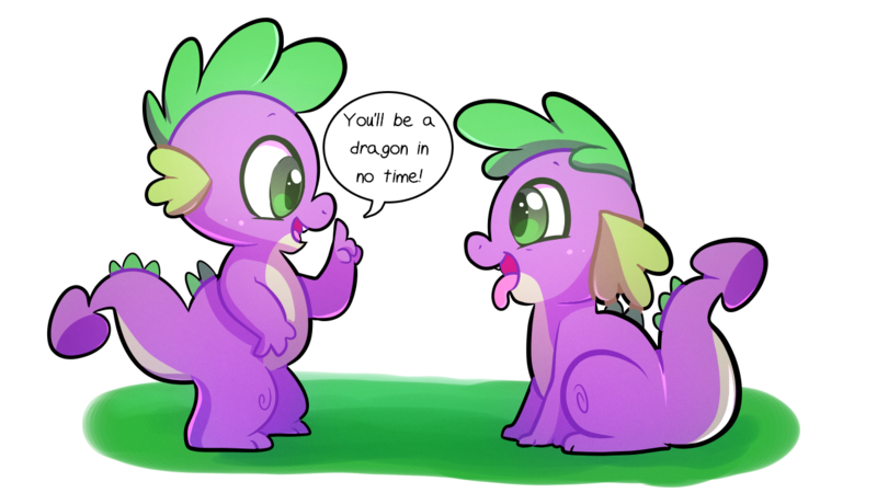 Size: 1280x720 | Tagged: safe, artist:little-tweenframes, banned from derpibooru, deleted from derpibooru, derpibooru import, spike, spike the regular dog, dog, dragon, series:sciset diary, equestria girls, baby, baby dragon, cute, dialogue, doggy dragondox, dragon dog spike, duo, equestria girls dragonified, looking at each other, male, open mouth, simple background, sitting, smiling, spikabetes, tongue out, training, transparent background