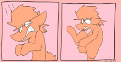 Size: 900x465 | Tagged: safe, artist:dogstomp, artist:input-command, banned from derpibooru, deleted from derpibooru, derpibooru import, animated, biting, comic, comic diary, daily comic, gif, itchy, scratching an itch, solo