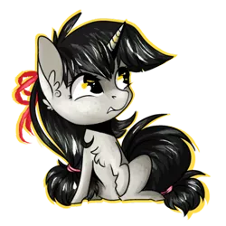 Size: 400x400 | Tagged: safe, artist:petrinox, banned from derpibooru, deleted from derpibooru, derpibooru import, oc, oc:ash fall, unofficial characters only, pony, unicorn, chibi, female, mare, simple background, solo, transparent background