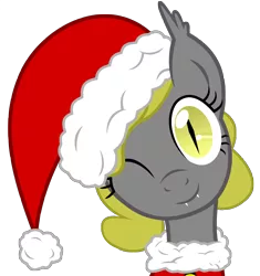 Size: 4702x5000 | Tagged: safe, artist:vito, banned from derpibooru, deleted from derpibooru, derpibooru import, oc, oc:soma, unofficial characters only, bat pony, pony, absurd resolution, bat pony oc, bat wings, christmas, christmas ponies, hat, holiday, santa hat, simple background, solo, transparent background, vector, wings