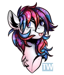 Size: 827x965 | Tagged: safe, artist:petrinox, banned from derpibooru, deleted from derpibooru, derpibooru import, oc, oc:retro city, unofficial characters only, pony, bust, chest fluff, female, mare, portrait, simple background, solo, tongue out, transparent background