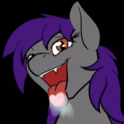 Size: 800x800 | Tagged: safe, artist:acesential, banned from derpibooru, deleted from derpibooru, derpibooru import, oc, oc:sonar amethyst, unofficial characters only, bat pony, pony, heterochromia, licking screen, pony face, solo