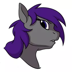 Size: 1200x1200 | Tagged: safe, artist:acesential, banned from derpibooru, deleted from derpibooru, derpibooru import, oc, oc:sonar amethyst, unofficial characters only, bat pony, pony, heterochromia, looking at you, pony face, solo, unsure