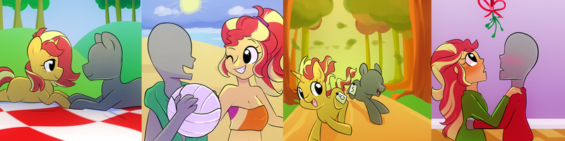 Size: 2880x720 | Tagged: safe, artist:little-tweenframes, banned from derpibooru, deleted from derpibooru, derpibooru import, sunset shimmer, oc, oc:anon, equestria girls, banner, canon x oc, contest, fimfiction, seasons, shipping