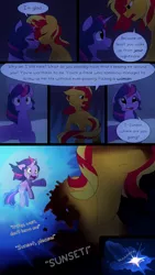 Size: 720x1280 | Tagged: safe, artist:little-tweenframes, banned from derpibooru, deleted from derpibooru, derpibooru import, sci-twi, sunset shimmer, twilight sparkle, comic:an ace of hearts, series:sciset diary, comic, crying, dream, female, implied princess luna, lesbian, scitwishimmer, shipping, speech bubble, sunsetsparkle, vulgar