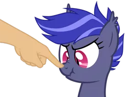 Size: 1024x784 | Tagged: safe, artist:vito, banned from derpibooru, deleted from derpibooru, derpibooru import, oc, oc:night watch, unofficial characters only, bat pony, human, bat pony oc, bat wings, boop, finger, hand, meme origin, scrunchy face, simple background, transparent background, vector, wings